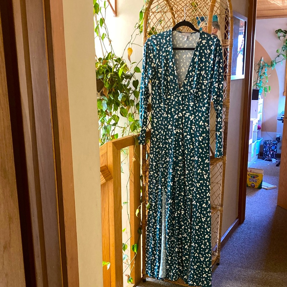 ASOS maxi dress- green floral - Picture 2 of 7